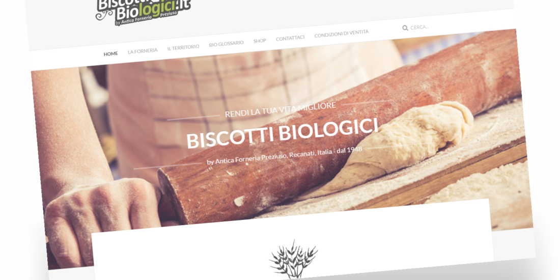 Sito Internet Macerata Biscotti Biologici