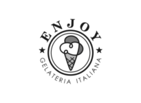 Gelateria Enjoy Progettazione Grafica Immagine Loghi Macerata KBRUSH Studio di Comunicazione