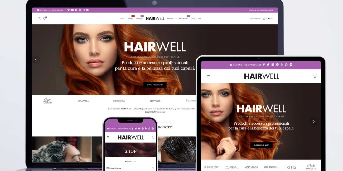 Siti Ecommerce Macerata Tolentino KBRUSH - HairWell